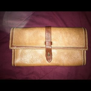 Cognac wristlet